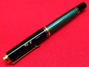 PELIKAN ペリカン 万年筆 SOUVERAN スーベレン M400 緑縞 ペン先 14C 585刻印